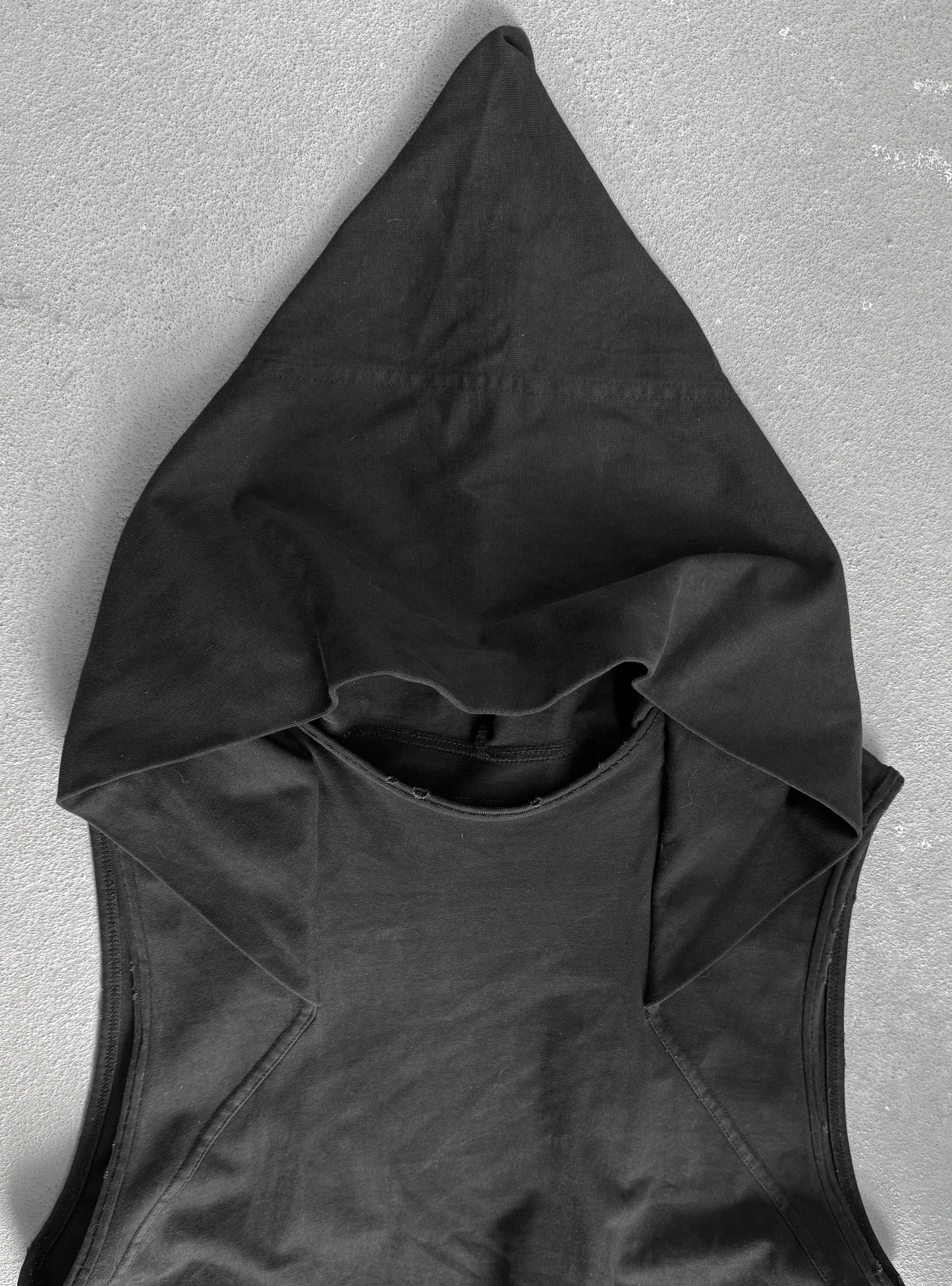 Rick Owens DRKSHDW AW12 "MOUNTAIN" Druid Hood Long Flap Tank Top