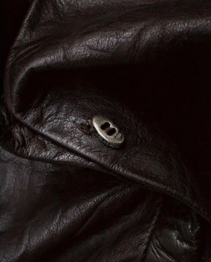 Carpe Diem AW02 “The Last Scene” Washable Cowhide Wrinkle Leather Shirt