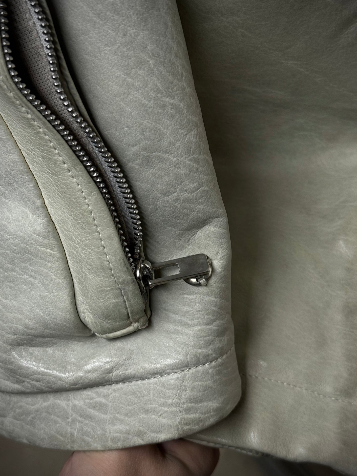 Carol Christian Poell 'LM/2599 BIAS-PTC/33' High Neck Bison Leather Jacket