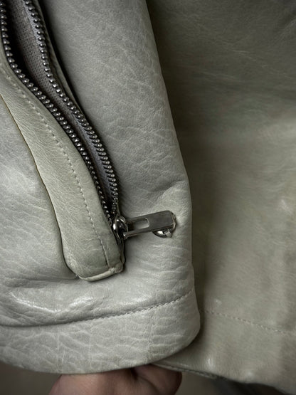 Carol Christian Poell 'LM/2599 BIAS-PTC/33' High Neck Bison Leather Jacket