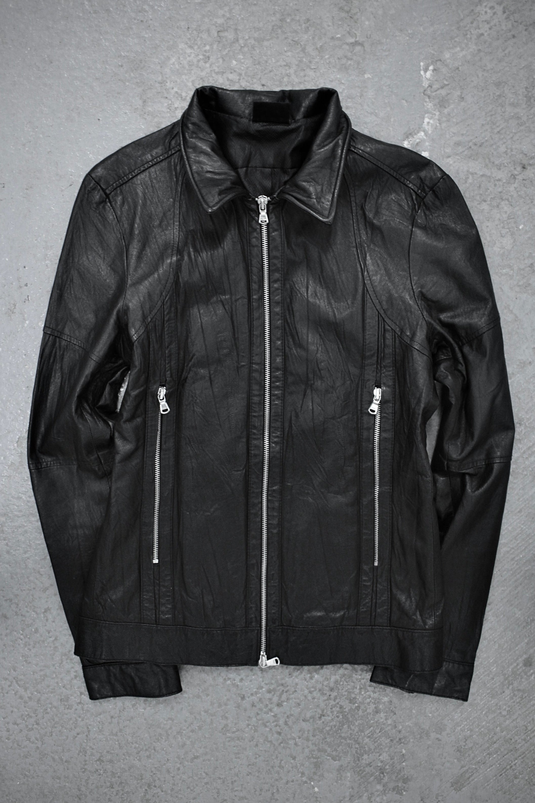 00s JACKROSE lamb leather jacket riders