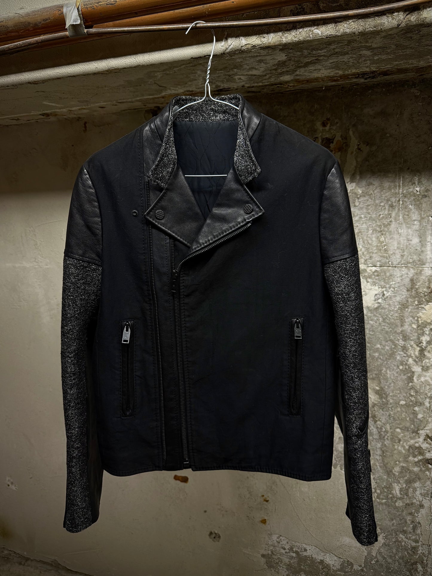 Balenciaga by Nicolas Ghesquière AW2012 Buffalo Leather Hybrid Rider Jacket | Archive Fashion Toronto