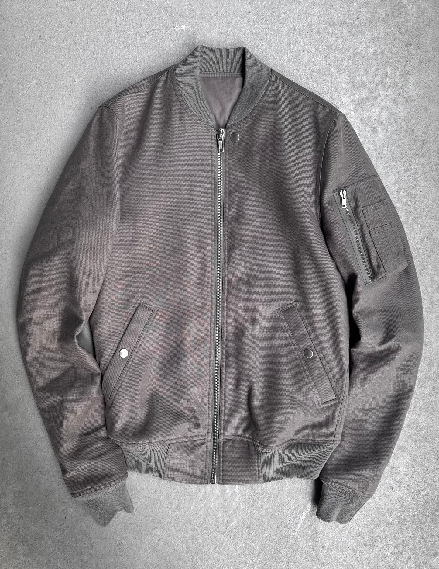 Rick Owens AW18 “SISYPHUS” Blu Cotton Padded MA-1 Bomber Jacket