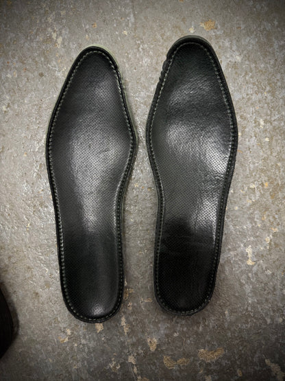 Carol Christian Poell 'AM/2757SP-IN CORSS-PTC/12' Object Dyed Goodyear Prosthetic Spur Biter Crimp Front Boots