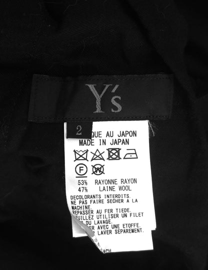 Y's by Yohji Yamamoto SS16 Pleated Wide Leg Cargo Pants