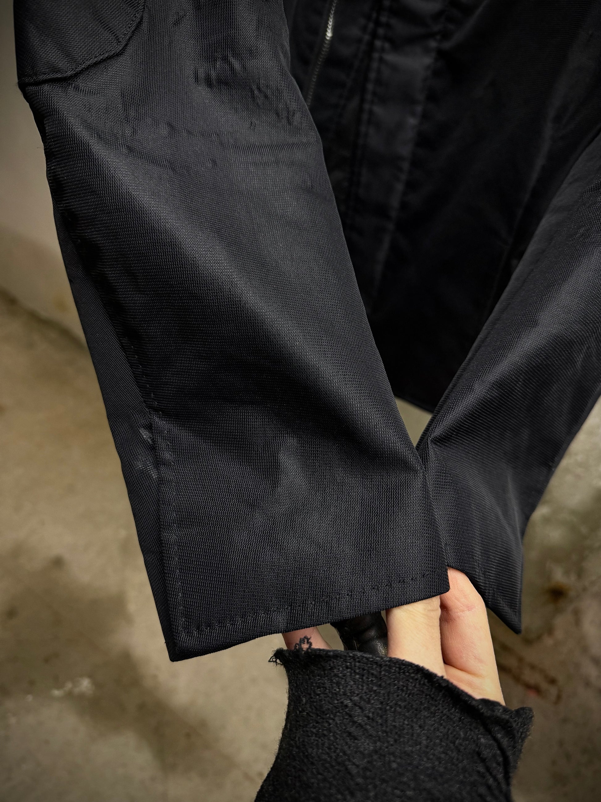 Carol Christian Poell AW96-97 Bubble Effect Zip-Up Work Jacket detail | DRIEW GARMENTS
