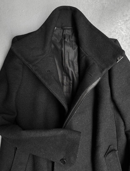 Carol Christian Poell ‘OM/2340-IN SURFACE’ High Neck Heavy-wool Coat