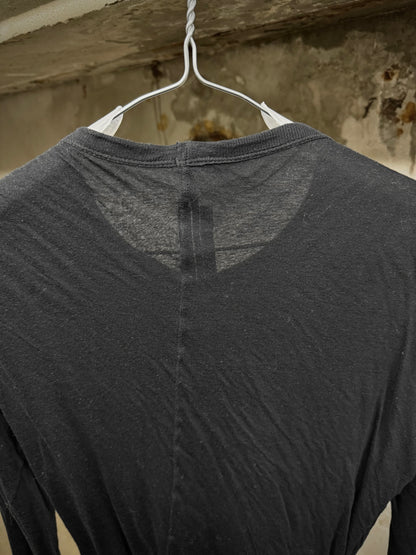 Rick Owens SS25 "HOLLYWOOD" Black Double Layered Long-sleeves detail | DRIEW GARMENTS