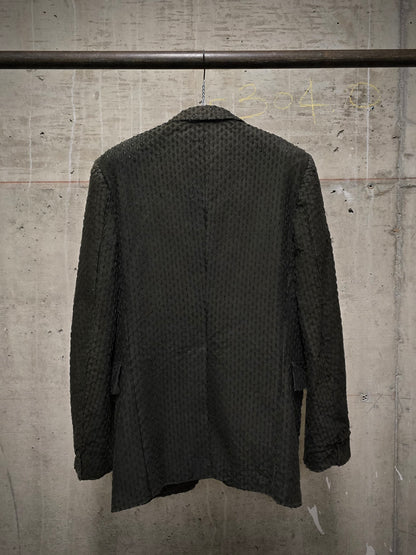 Carol Christian Poell SS02 "Traditional Escape" 'GM1590CUT' Dark Green Cut Out Blazer