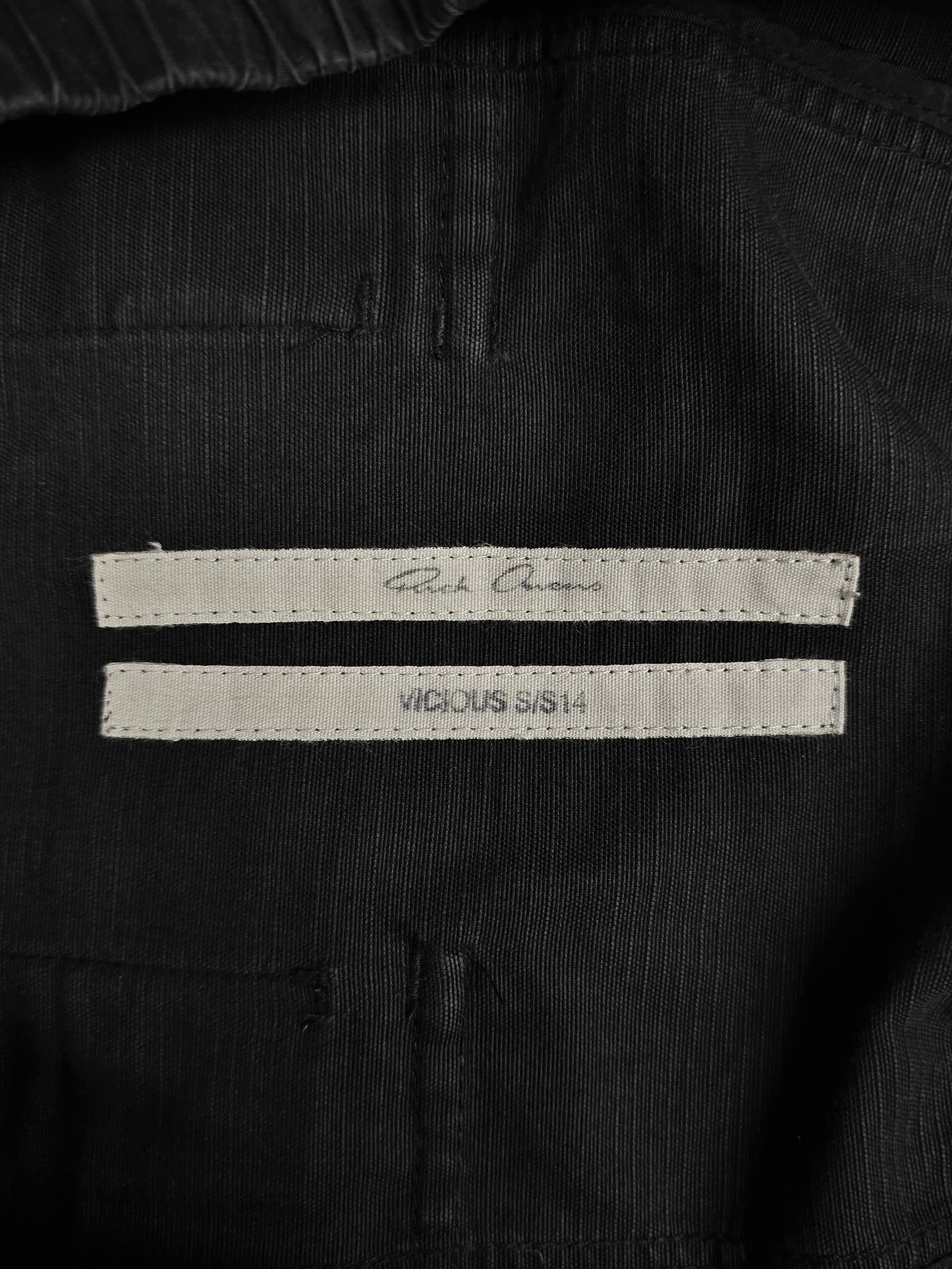 Rick Owens SS14 "VICIOUS" Cotton Ramie Drop-crotch Pants detail | DRIEW GARMENTS