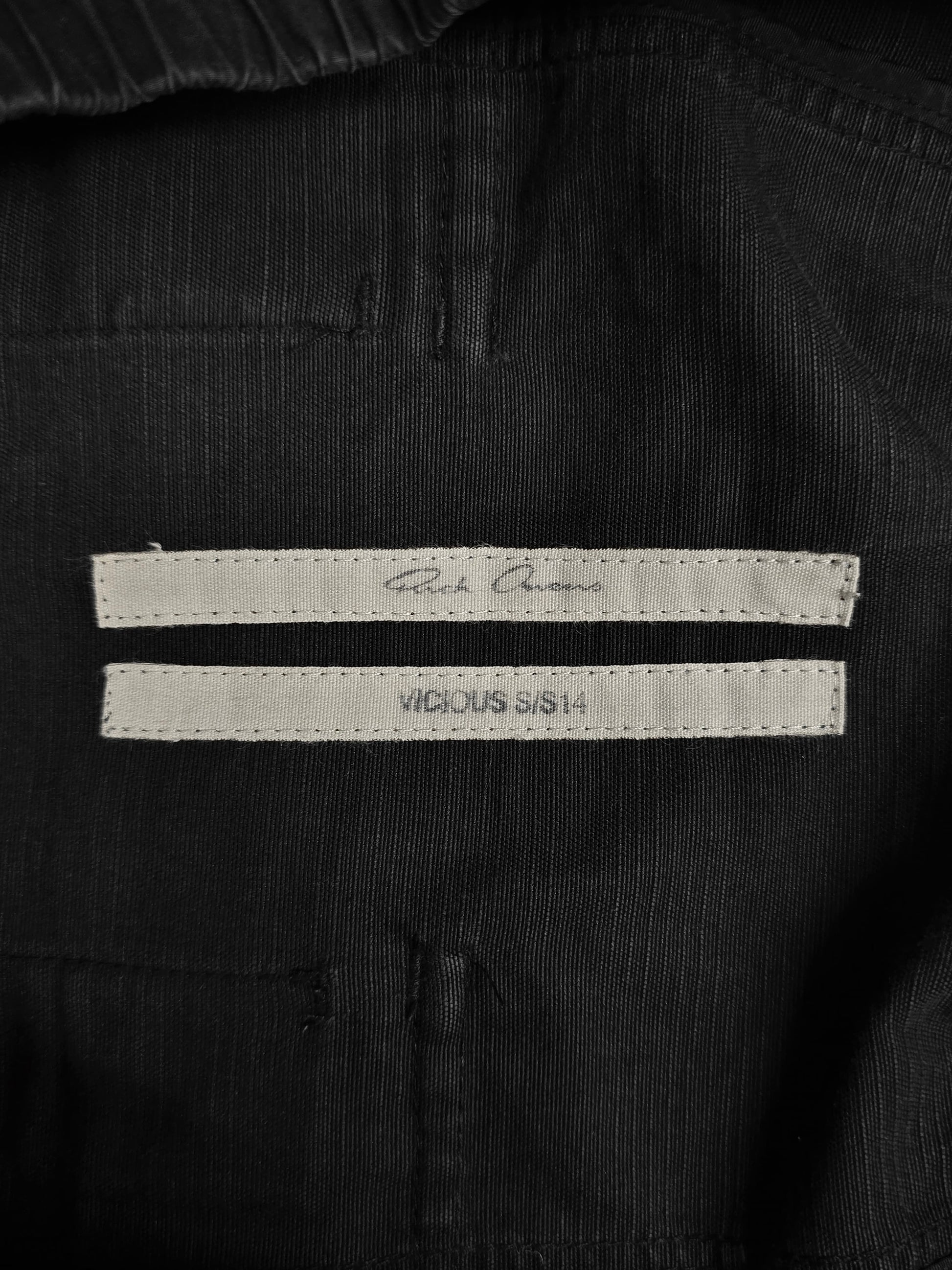 Rick Owens SS14 "VICIOUS" Cotton Ramie Drop-crotch Pants detail | DRIEW GARMENTS