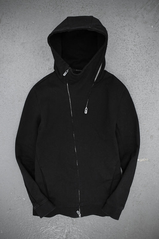 D.HYGEN AW18-19 Heavy Cotton Jersey Expandable Zip Hoodie | Archive Fashion Toronto