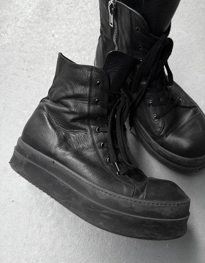 Rick Owens AW23 "LUXOR" Mega Bumper Leather Sneakers detail | DRIEW GARMENTS