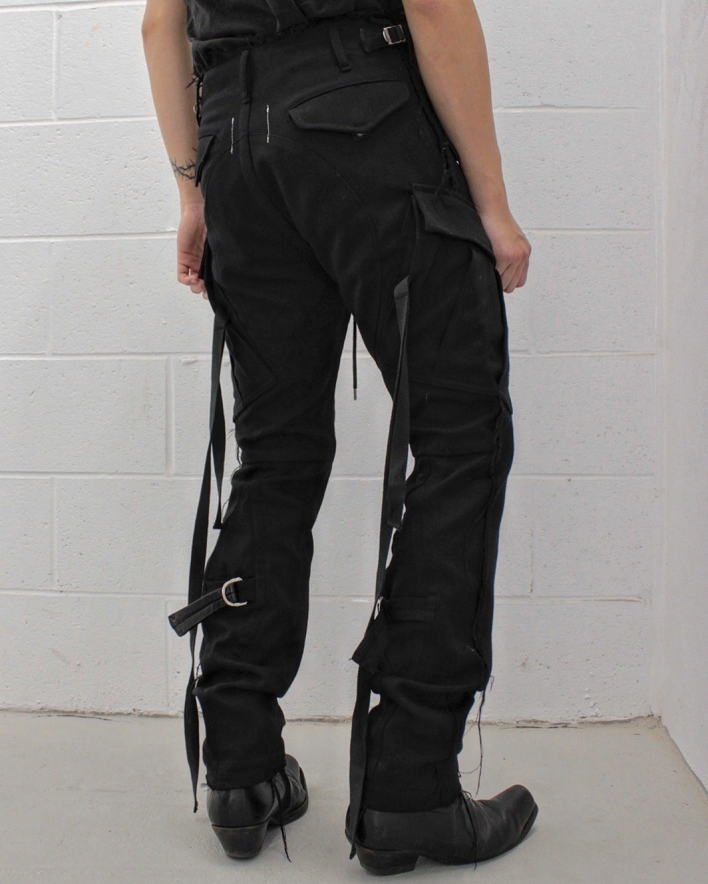 TakahiroMiyashita TheSoloist. AW15 Calf-trimmed Wool ‘Bondage’ Straps Cargo Pants