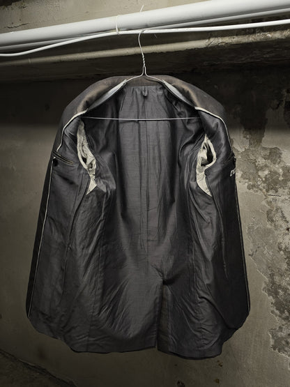 DEEPTI Collection °015 ‘J-001 ARG-8/925’ .999 Silver Plated Lined Classic Short Jacket detail | DRIEW GARMENTS