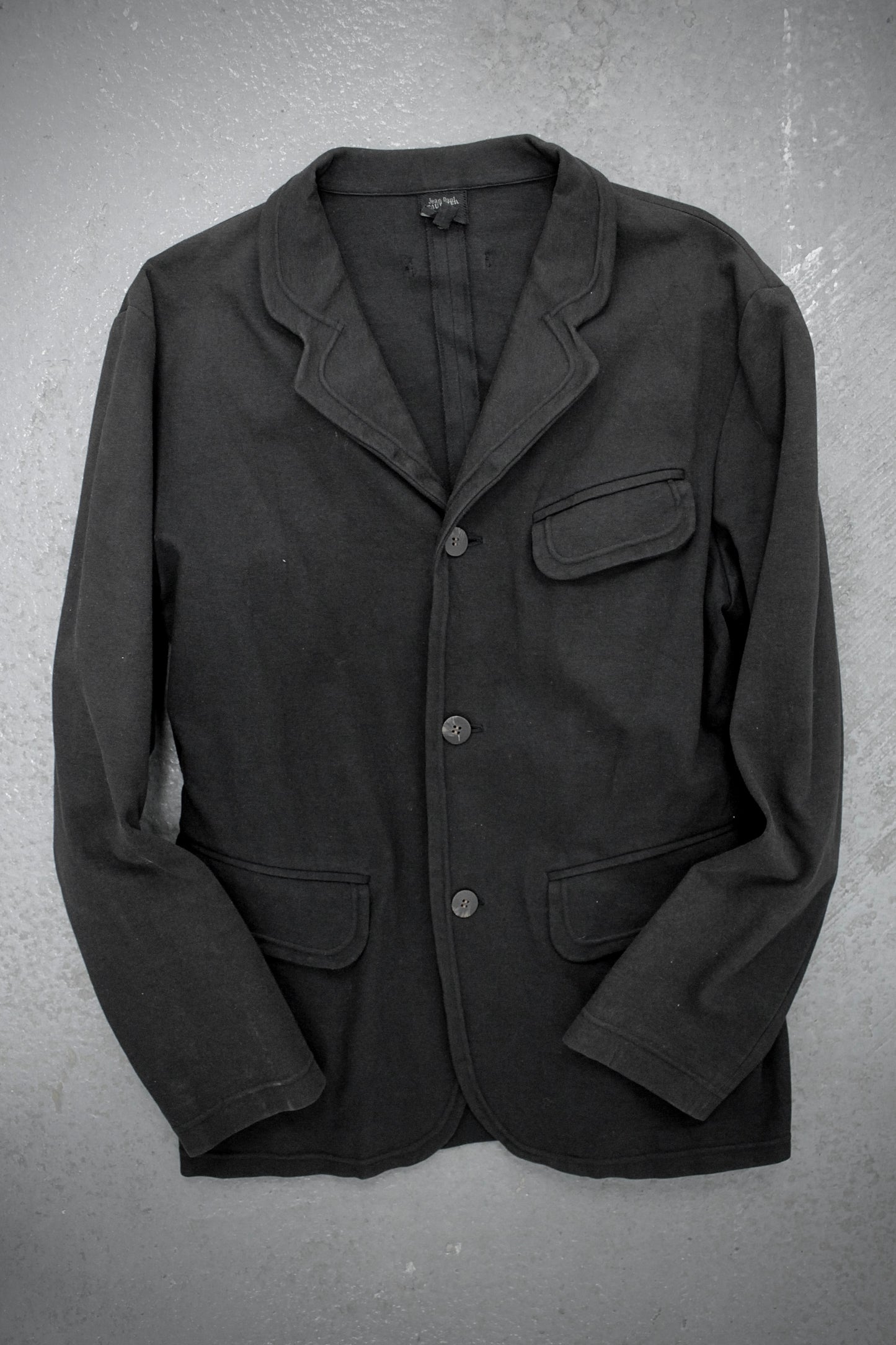 Jean Paul Gaultier Jean-Paul GAULTIER HOMME 90s Charcoal Grey Unlined Work Blazer | Archive Fashion Toronto