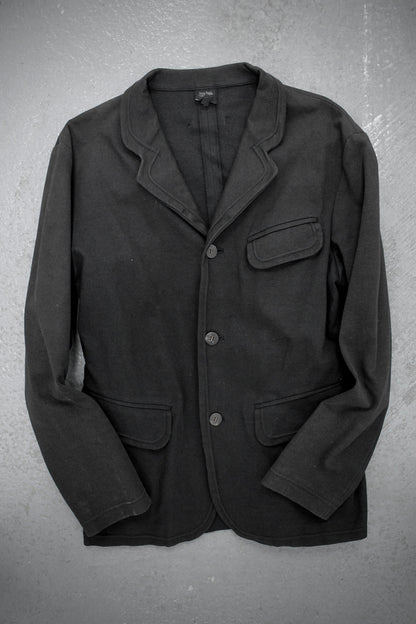 Jean Paul Gaultier Jean-Paul GAULTIER HOMME 90s Charcoal Grey Unlined Work Blazer | Archive Fashion Toronto