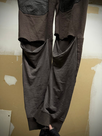Rick Owens SS04 "CITROEN' Slashed Knee Zipper Cargo Pants detail | DRIEW GARMENTS