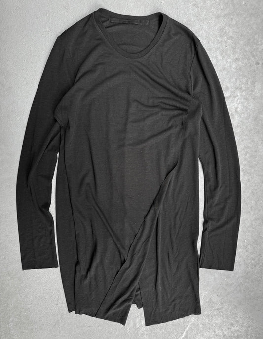 Julius_7 AW18 “Division;” Multi-layered Linen Jersey Long-sleeves
