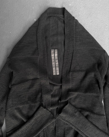 Rick Owens SS16 "CYCLOPS" DARKDUST Open-Front Cardigan