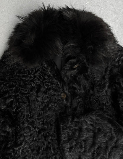 Giorgio Brato Early 00s Sheep Fur Long Coat