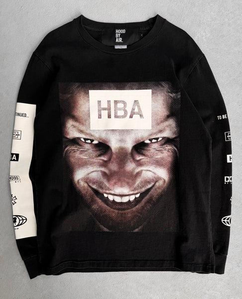 HOOD BY AIR HBA パーカー ブラック　swag archive Hood By Air SS14 'Aphex Twin' Graphic Long-sleeve | DRIEW
