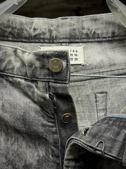 Maison Martin Margiela AW10 Grey Acid Wash Skinny Denim detail | DRIEW GARMENTS