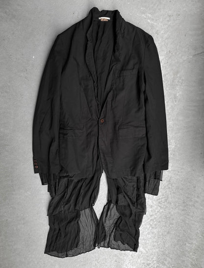 COMME des GARÇONS HOMME PLUS AW13 Sheer Layered Blazer