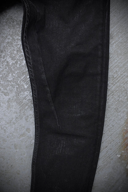 Rick Owens DRKSHDW AW21 "GETHSEMANE" Waxed ‘Detroit Cut’ Skinny Denim