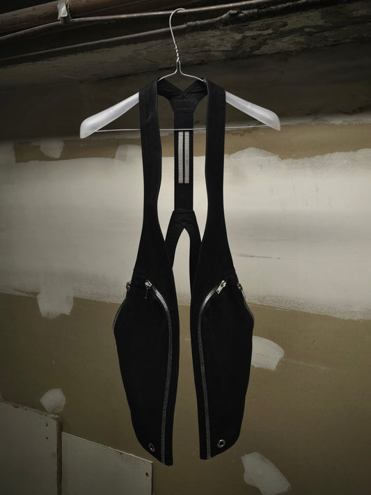 Rick Owens SS24 "LIDO" Cow Leather Bauhaus Vest Bag