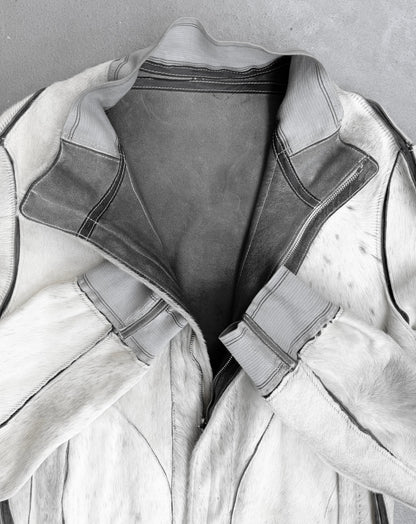 Carol Christian Poell AW06/07 ‘LLM/2205 KIP-PTC/2' Reversible Calf-hair Leather Bomber Jacket