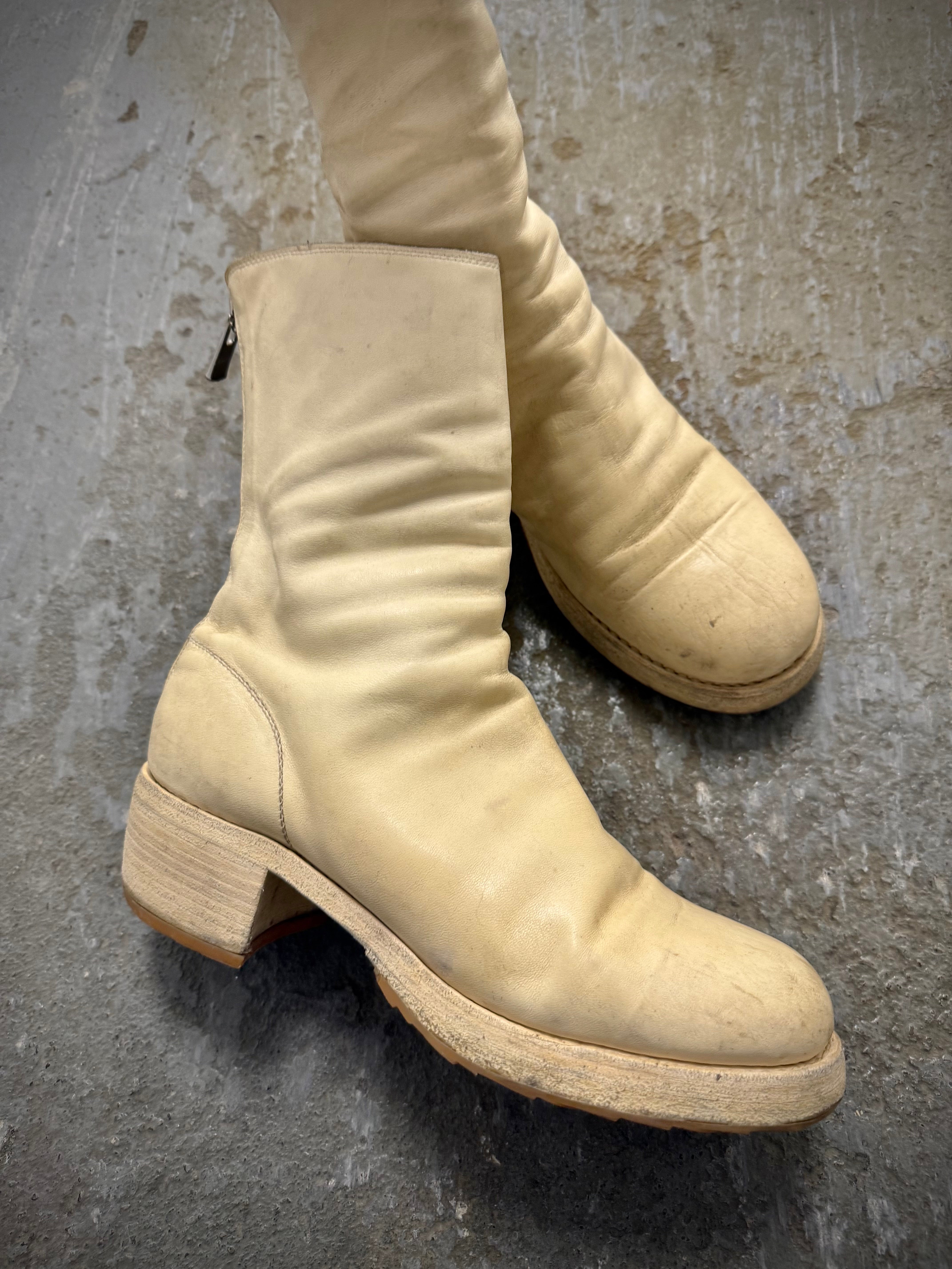 m*3様 GUIDI 788Z HORSE FULL GRAIN BACK ZI GUIDI B788Z White Horse Leather Back Zip Boots | Size 39 – DRIEW