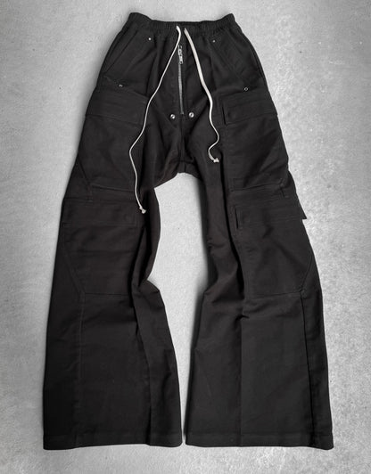 Rick Owens AW24 “PORTERVILLE” Heavy Cotton-twill Jumbo Leg ‘Bela’ Cargo Pants