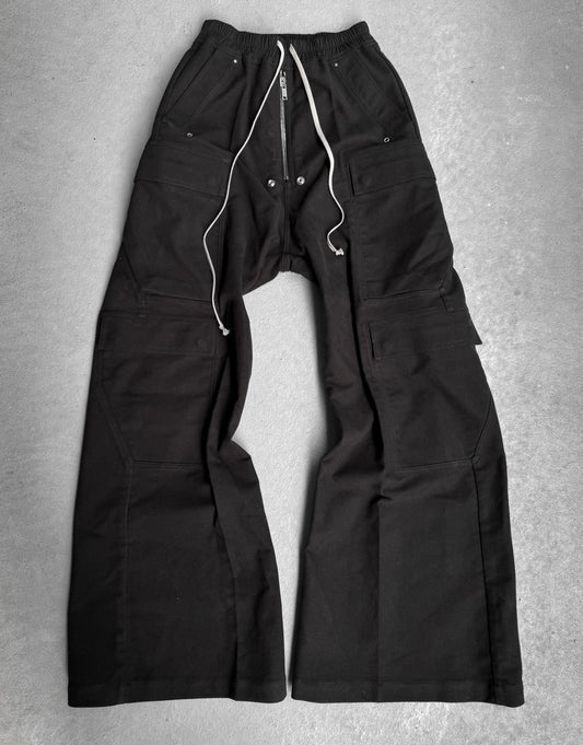 Rick Owens AW24 “PORTERVILLE” Heavy Cotton-twill Jumbo Leg ‘Bela’ Cargo Pants