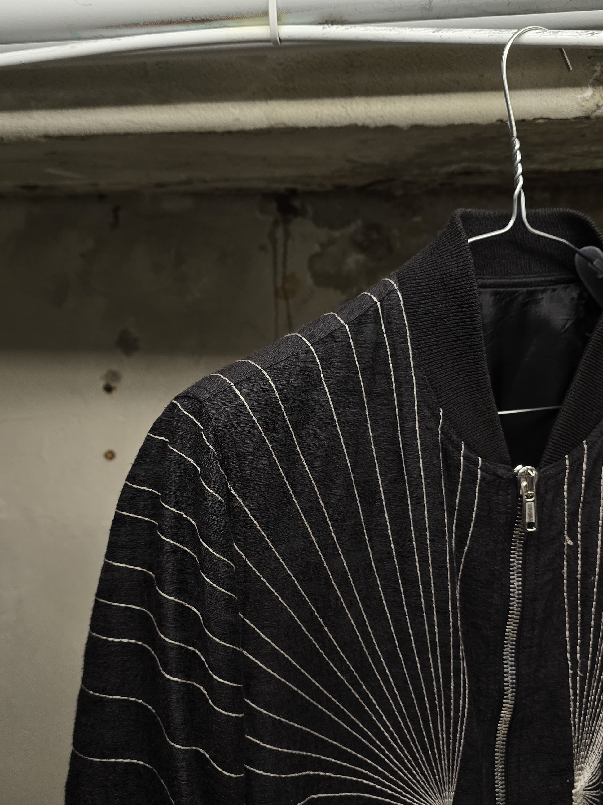 Rick Owens SS17 "WALRUS" Radiant Embroidered Bomber Jacket detail | DRIEW GARMENTS
