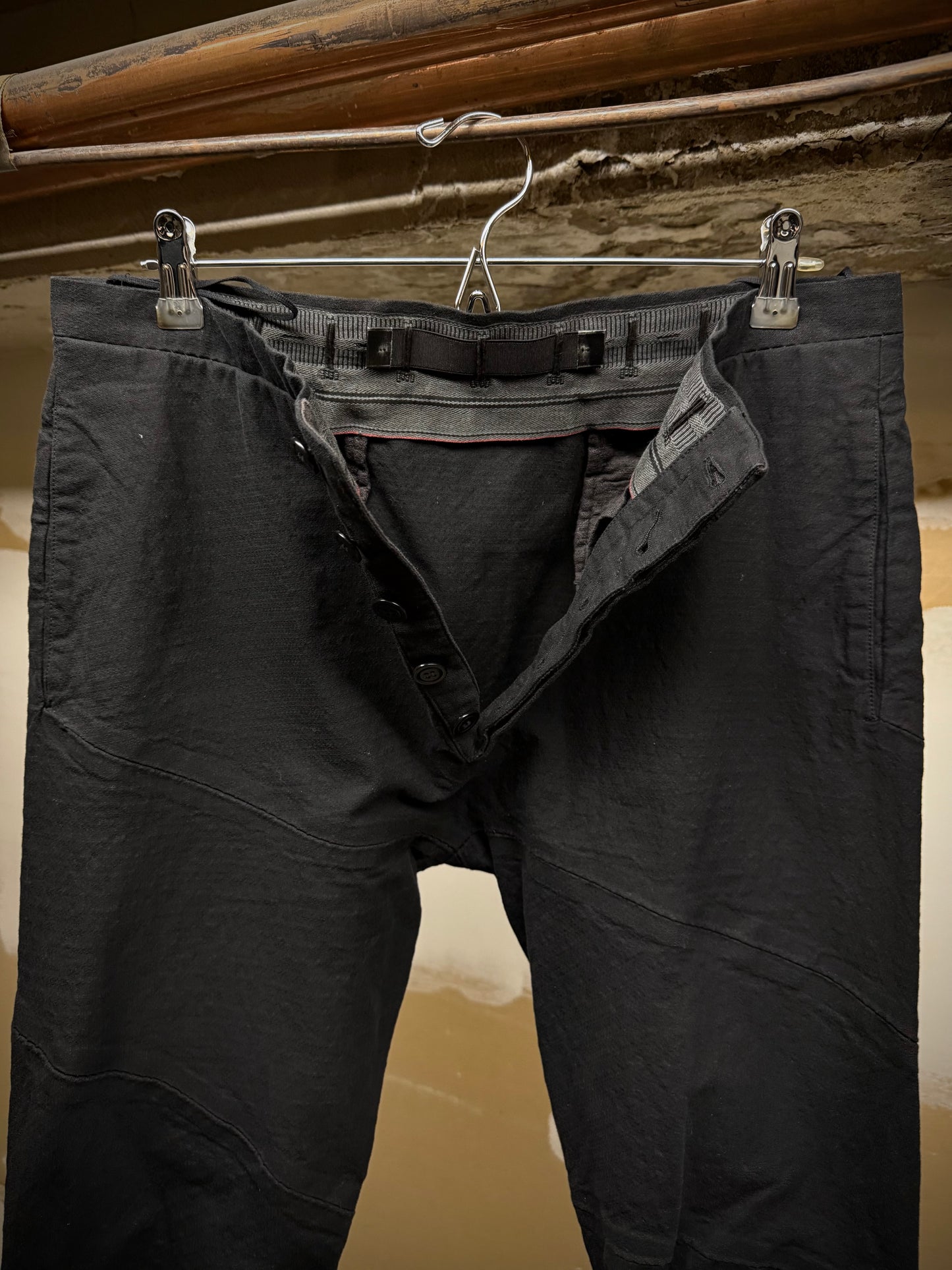 Carol Christian Poell 'PM-2504 ASA/10' Chain Seam Classic Spiral Pants detail | DRIEW GARMENTS