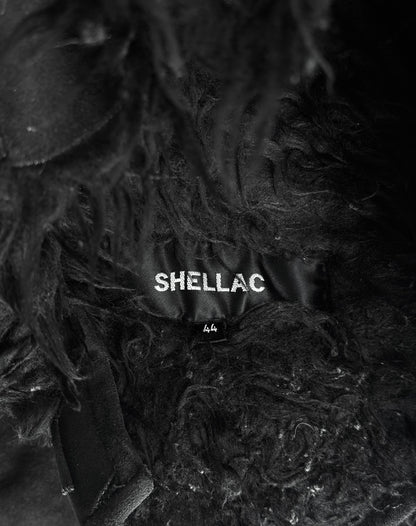 SHELLAC Early 00s Faux Shearling Rider Jacket