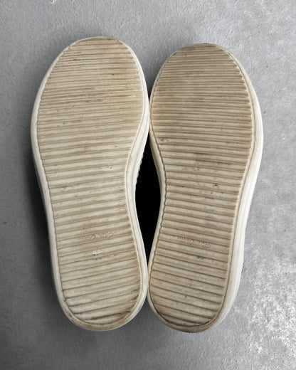 Rick Owens AW22 “STROBE” Calfskin Suede Leather Vintage Sneakers