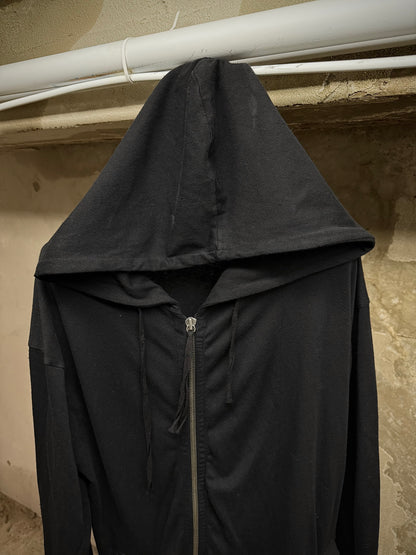 DAMIR DOMA SILENT by DAMIR DOMA 2010s 'TRENNUS' Asymmetric Zip Up Hoodie detail | DRIEW GARMENTS