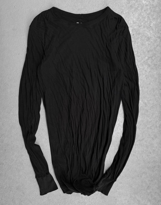 Rick Owens SS23 “EDFU” Black Double-layered Long-sleeves