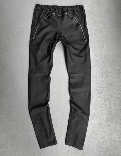 Rick Owens AW23 "LUXOR" Gary Lamb Leather Skinny Pants