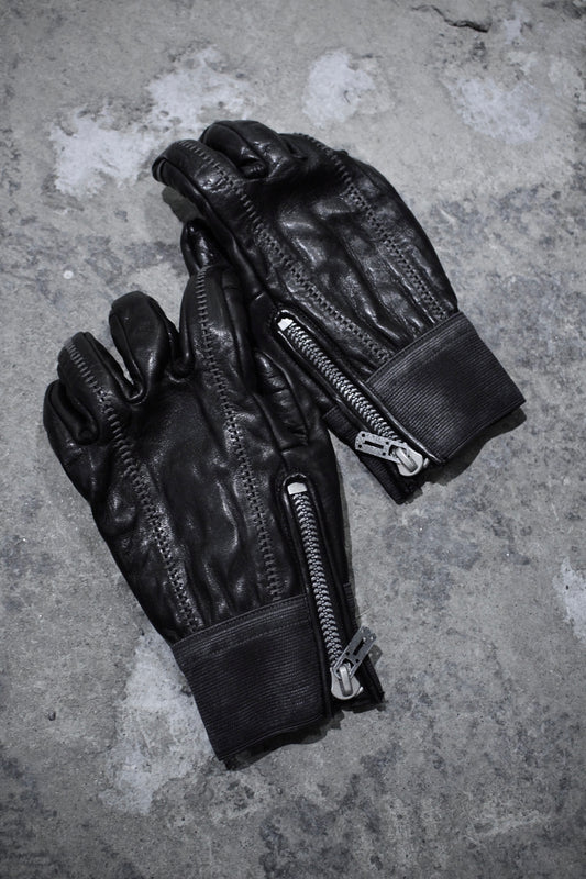 D.HYGEN AW24-25 Overlock Horse Leather Gloves | Archive Fashion Toronto
