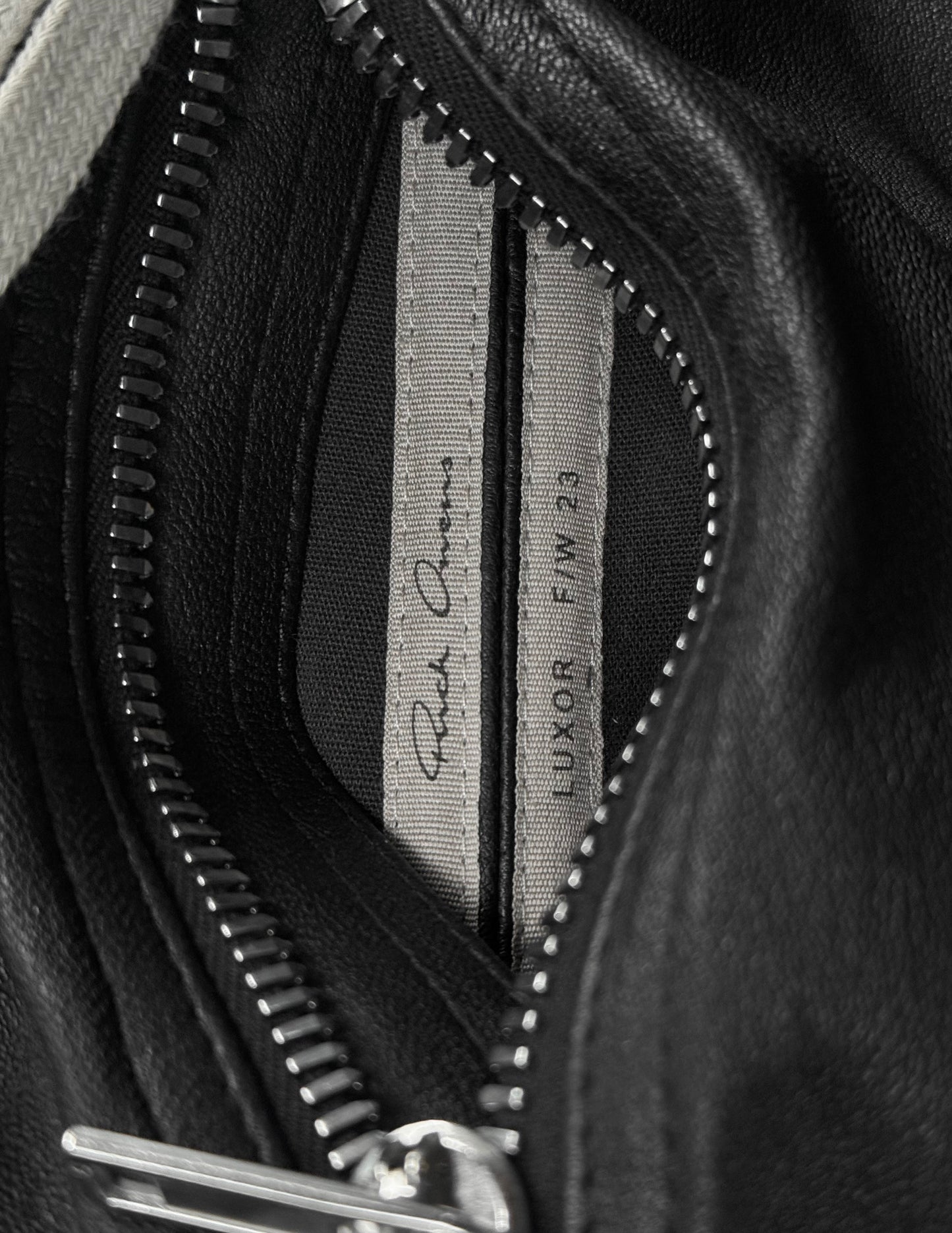 Rick Owens AW23 "LUXOR" Gary Lamb Leather Skinny Pants