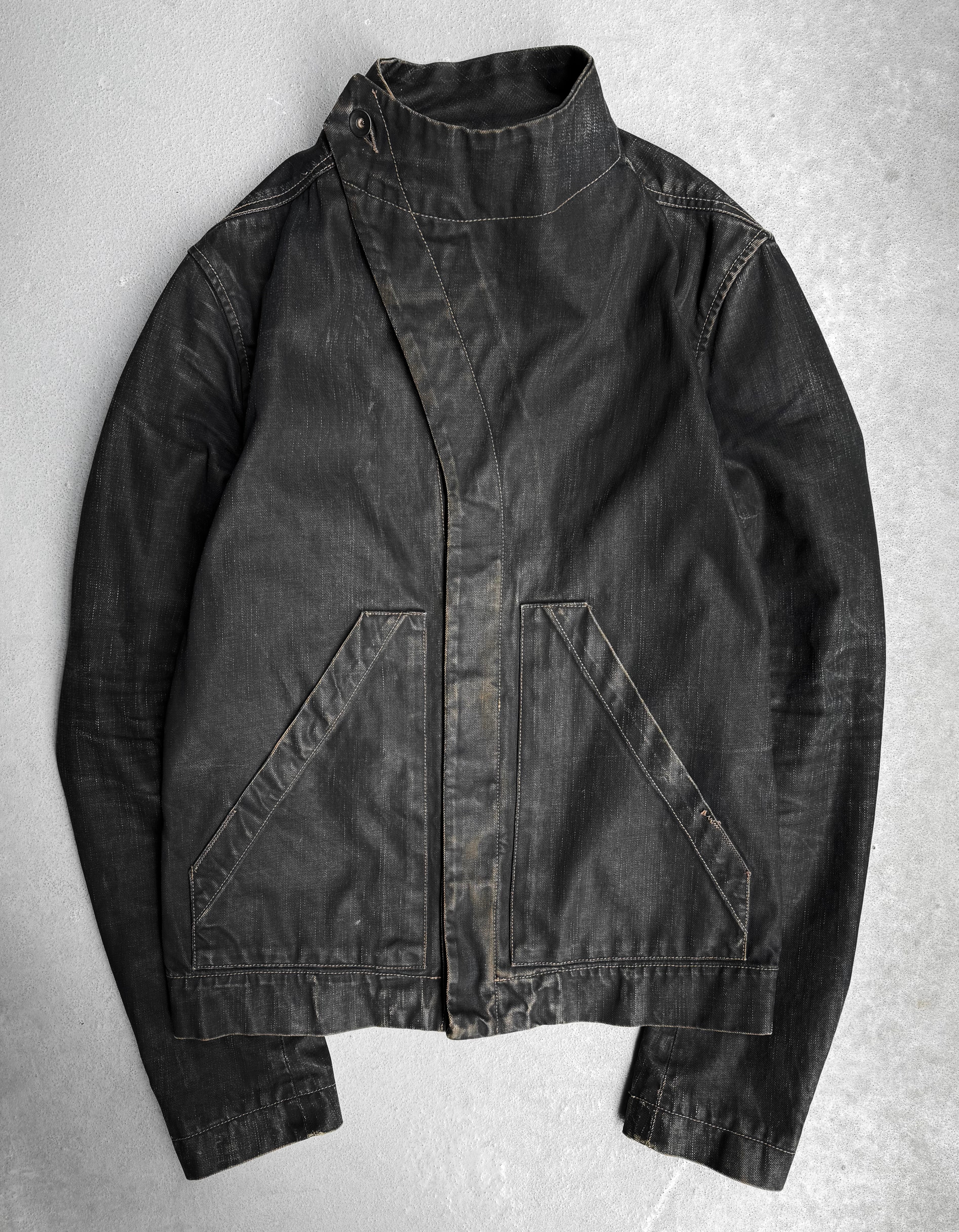 Rick Owens DRKSHDW SS13 Island Waxed Denim Jacket L – DRIEW