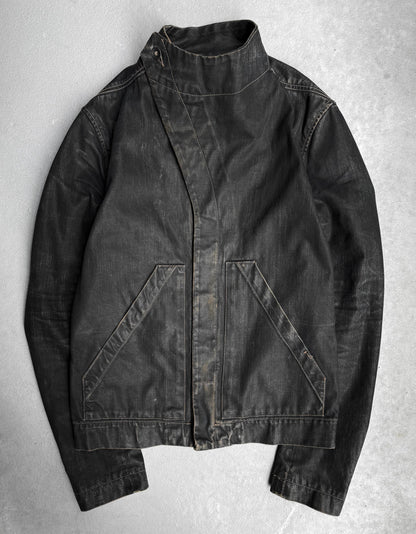 Rick Owens DRKSHDW SS13 "ISLAND" Heavy Waxed Slave Denim Jacket
