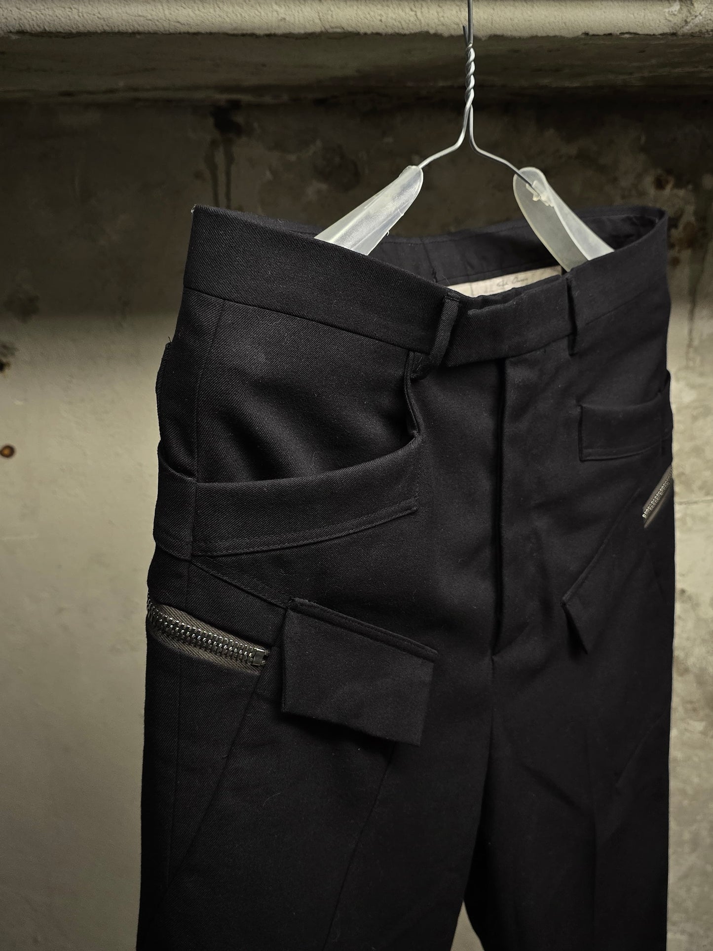 Rick Owens AW21 "GETHSEMANE" Astaires Cropped Security Pocket Pants