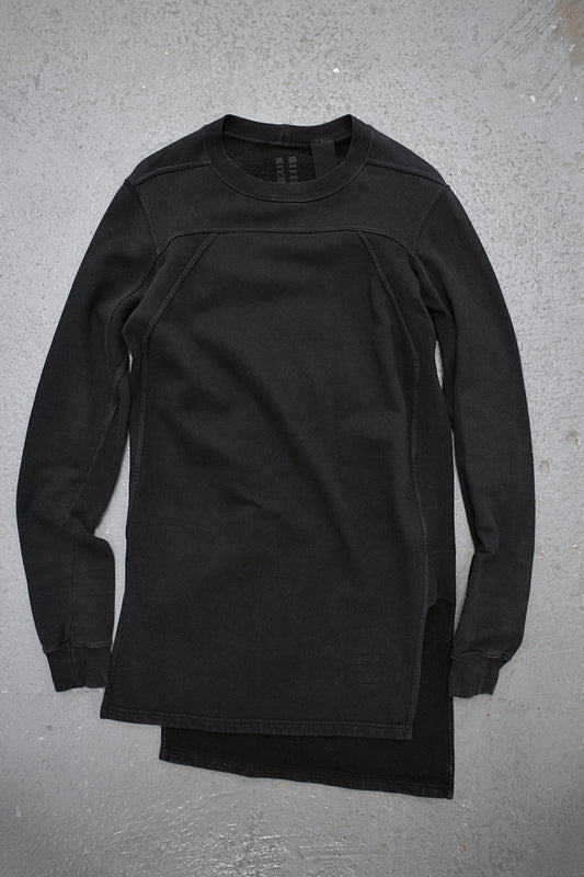 Rick Owens DRKSDHW AW05 "EXPLODER" Asymmetric Split Hem Long-sleeves Jumper