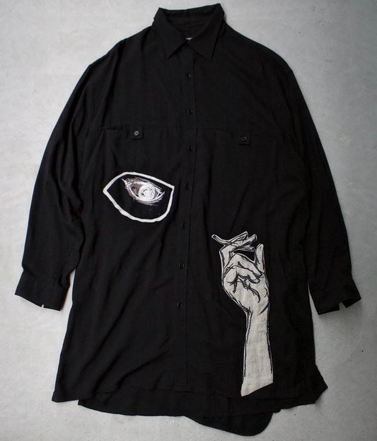Yohji Yamamoto POUR HOMME SS22 Yuuka Asakura ‘Smoking Hand’ Motif Shirt