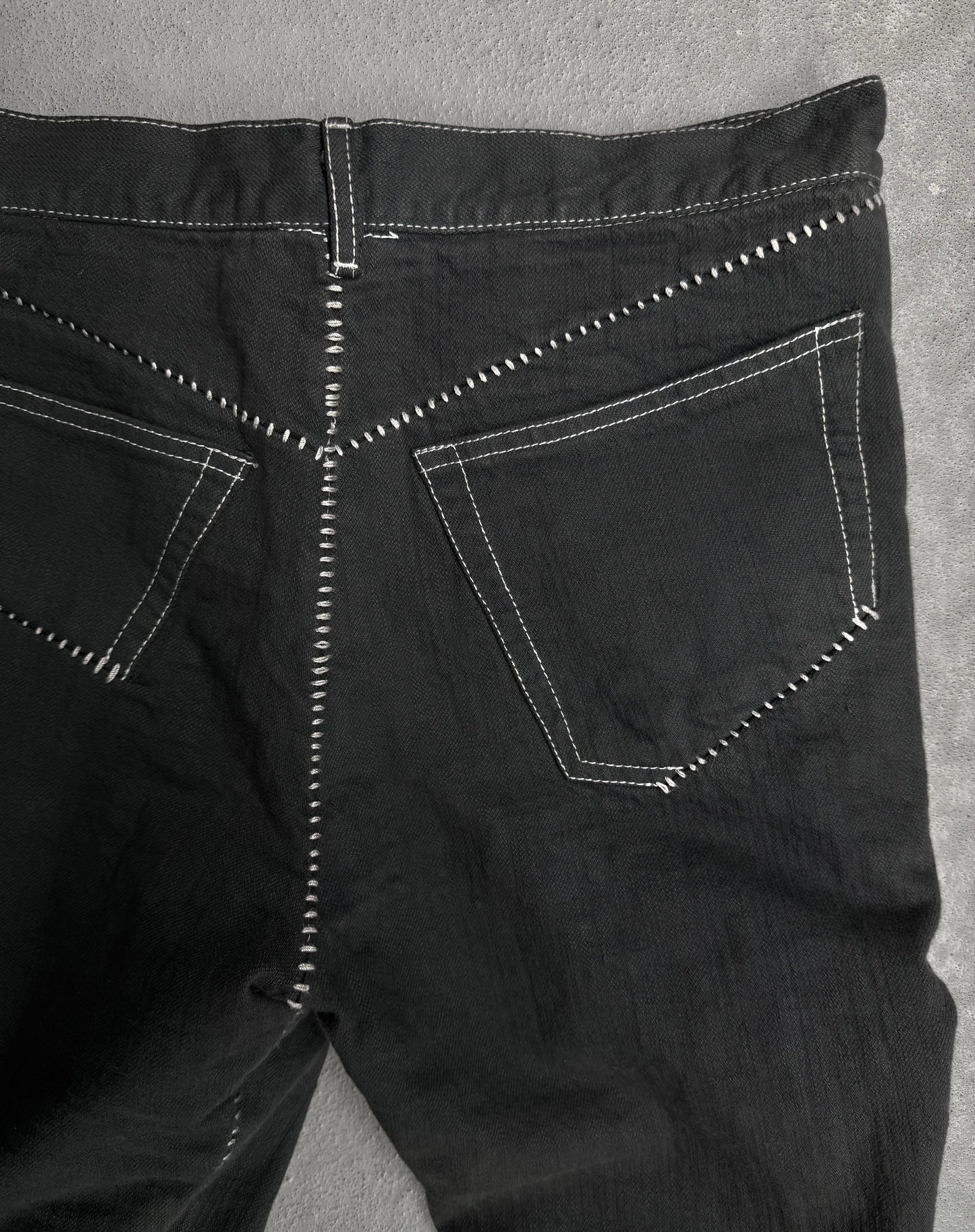 Carol Christian Poell AW06-07 'JM/2181' Twisted Overlock Denim