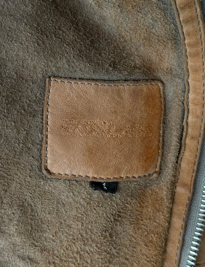 Isamu Katayama “BACKLASH” AW09 Distressed Horse Leather ‘Gimp’ Zip Hooded Jacket